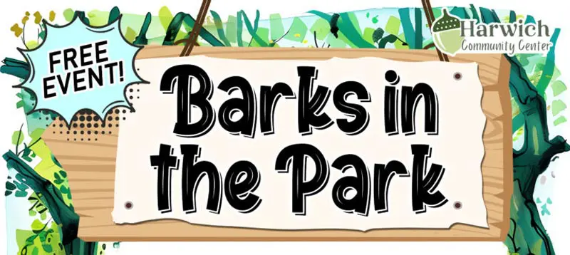 Barks in the Park event graphic