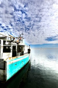 a boat in water