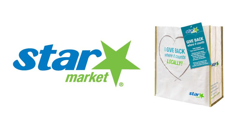 Star Market logo with reusable bag