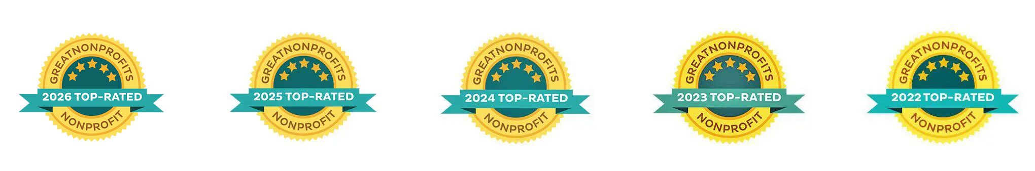 ARL-Great-nonprofit-awards-2026 Great nonprofits top-rated badges